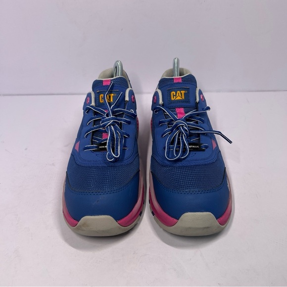CAT  Composite Toe Blue/Pink Work Shoes. Women's 8W - Picture 2 of 10